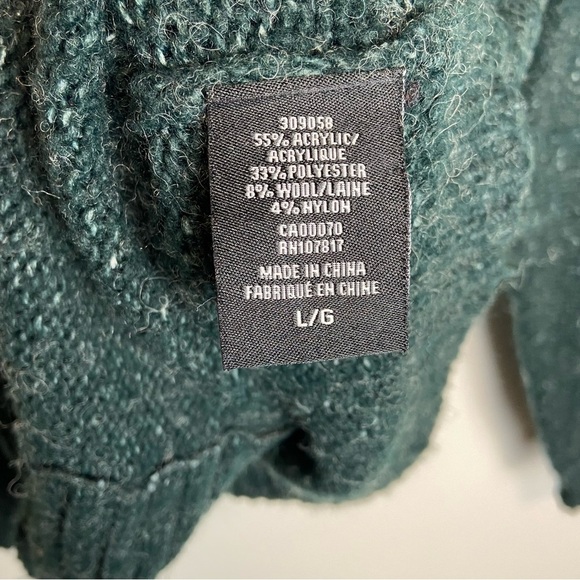 🐑 KERSH green wool blend cardigan - Picture 7 of 7